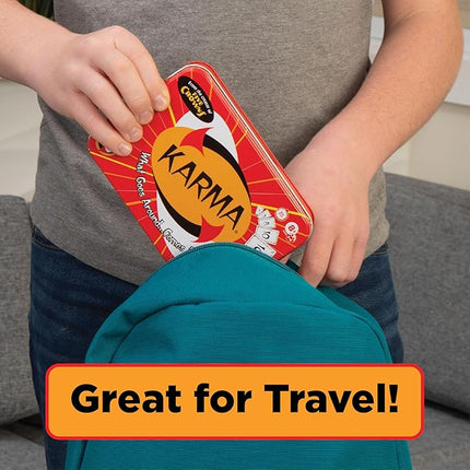 Karma Card Games for Kids – Card Games for Adults, Family Games Night, Card Games for Families, Multi-Player, Screen Free, Travel Games, Playing Cards, What Goes Around, Comes Around, Ages 8+