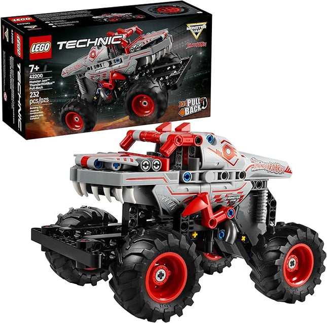 LEGO Technic Monster Jam ThunderROARus Pull-Back Monster Truck Toy - Building Toy for Kids, Boys and Girls, Ages 7+ - Creative Gift Idea for Lovers of Monster Trucks - 42200