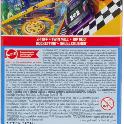 Hot Wheels Toy Cars & Trucks 5-Pack, Set of 5 Die-Cast Vehicles from The Animated Netflix Series Let’s Race!