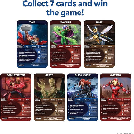 Skillmatics Guess in 10 Marvel, Card Games, Stocking Stuffers for Boys, Girls, Kids, Teens, Adults Who Love Avengers, Spiderman, Iron Man, Travel Toys, for Ages 8, 9, 10 and Up