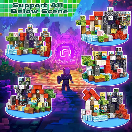 100 PCS Magnetic Blocks - Magnetic Building Blocks, Stacking Magnets for Kids, Sensory Toy for STEM Montessori Sensory Toys for Kids 3+ Boys and Girls Christmas Birthday Gifts