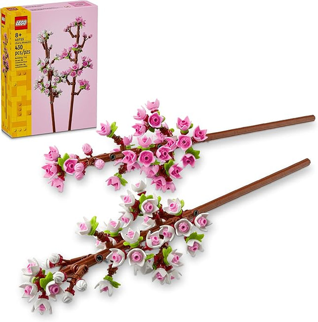 LEGO Cherry Blossom Building Toy for Kids, Girls & Boys, Ages 8+ - Artificial Cherry Blossom Decor for Home & Display - Creative Gift Idea for Plant & Flower Lovers - 40725
