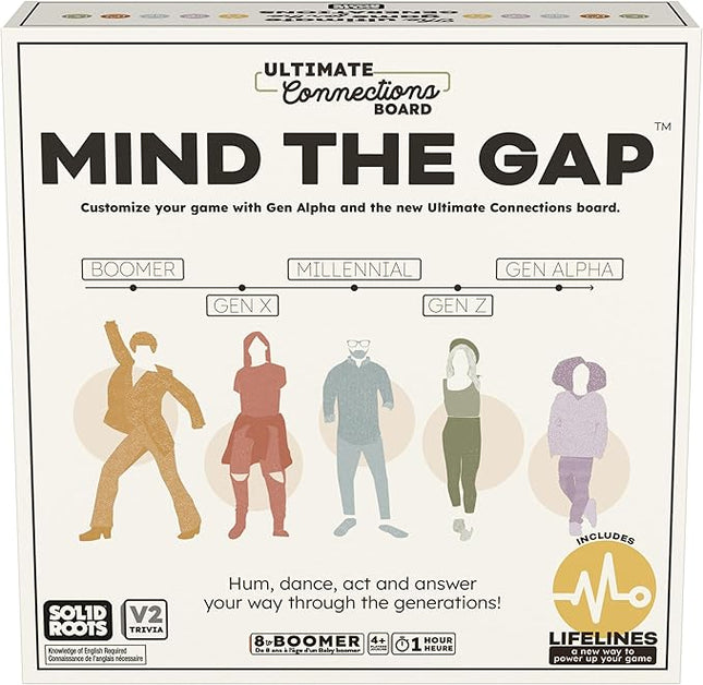 Spin Master Games, SolidRoots Mind The Gap Ultimate Connections, Amazon Exclusive, Trivia for Generations, Family Game Night, 4+ Players, Stocking Stuffer Gift Ideas for Ages 8 & Up