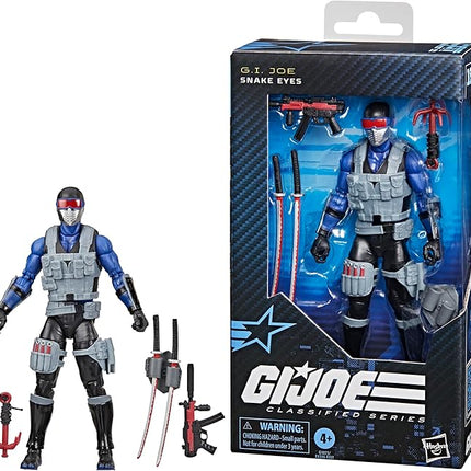 G.I. Joe Classified Series #165, Snake Eyes V4, Collectible 6 Inch Action Figure with 7 Accessories