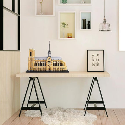 7380 PCS Large Architecture Notre Dame De Paris Building Blocks Set for Adults, Collection Micro Building Blocks Toy Present Ages of 14+