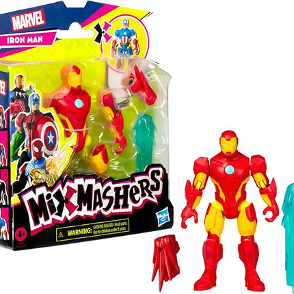 Avengers MixMashers Marvel Iron Man Custom Mix-and-Match Action Figure & Accessories, 5-Inch-Scale (12 cm) Super Hero Toys for Kids Ages 4+