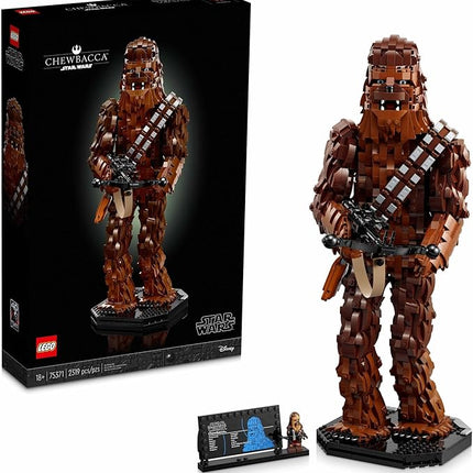 LEGO Star Wars Chewbacca, Buildable Star Wars Collectible for Adults, Build and Display Chewbacca Collectible, Fun Star Wars Gift for Teens, Adults or Any Star Wars Original Trilogy Fan, 75371