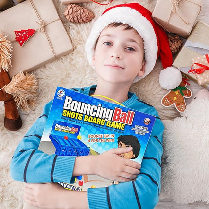 Table Bounce Balls Shots Game,Point Games Bounce 4 in a Row,Bounce Ball Party Game for Kids Games and Gifts