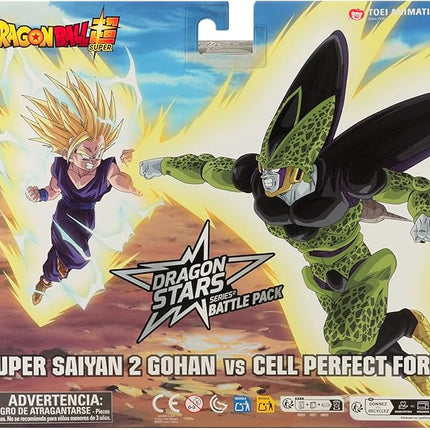 Dragon Stars Series - Dragon Ball Super - Super Saiyan 2 Gohan vs. Cell Battle Pack Action Figure Set