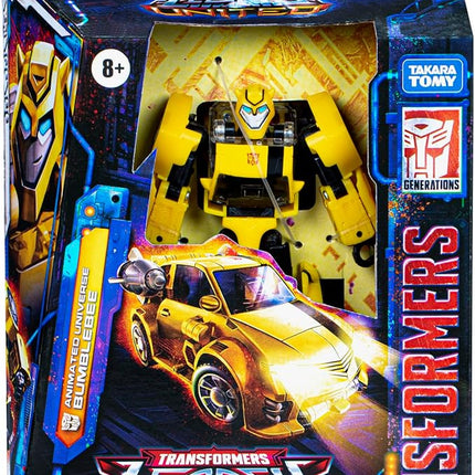 Transformers Legacy United Deluxe Class Animated Universe Bumblebee, 5.5-Inch Converting Action Figure, 8+