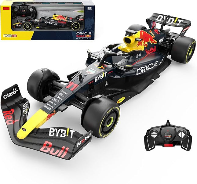 Voltz Toys Authentic Licensed 1:18 F1 RedBull Rb18 Car Remote Control Car - F1 Collection RC car Series for Kids and Adults - 2.4GHz RC Car for Gift (1:18 RedBull Rb18(NO.11))