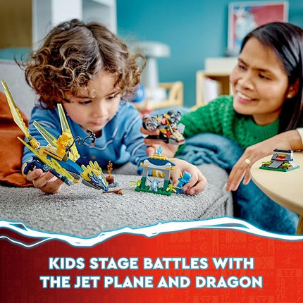 LEGO NINJAGO NYA and Arin’s Baby Dragon Battle 71798 Ninja Building Toy, Features a Jet, 2 Dragons, 3 Minifigures and Baby Riyu, Gift Idea for Toddlers Ages 4+
