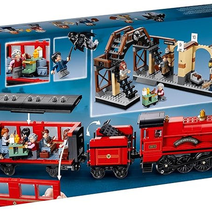 LEGO Harry Potter Hogwarts Express 75955 Toy Train Building Set includes Model Train and Harry Potter Minifigures Hermione Granger and Ron Weasley (801 Pieces)