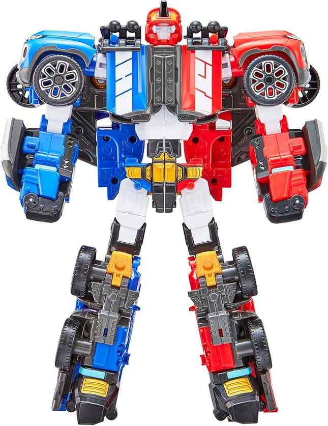 New TOBOT, TOBOT Twins, Youngtoys Transforming Collectible Vehicle to Robot, Heroes Animation Character Toys for Kids 4 and up Transform Toys Cars, Large Size Integration 10-inch