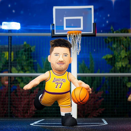 Bleacher Creatures Los Angeles Lakers Luka Doncic 10" Plush Figure – NBA Player Plush for Play or Display