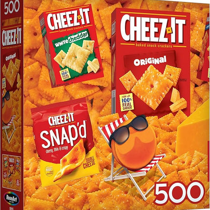 RoseArt - Snack Assortment - Cheez-It - 500 Piece Jigsaw Puzzle, Food-Themed Puzzle for Adults