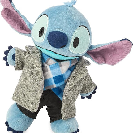 Disney Store Official Stitch nuiMOs Plushie - Soft Plush with Embroidered Features, Poseable Hands & Turning Head, Magnetic Hands for Holding, 6 Inches, Dress Up with nuiMOs Outfits