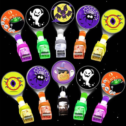 36 PCS Halloween Party Favors for Kids Light Up Finger Lights, Halloween Glow in the Dark Toys Bulk Goodie Bags Stuffers Fillers Non Candy Trick or Treat Toys Halloween Prizes Classroom Party Supplies