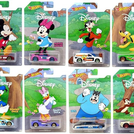 Hot Wheels 2019 Disney 90th Anniversary Exclusive 8 Car Set- All 8 Included.