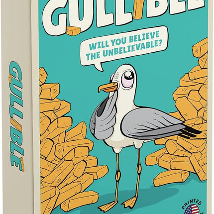 Gullible: The Hilarious Team Game of Creativity, Bluffing and Astonishing Facts. Will You Fool Your Family and Friends or Believe The Unbelievable? (Gullible - Same Game, Smaller Box) (New Edition)