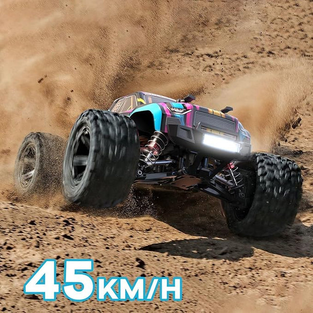 MJX 16208 1/16 RTR Brushless RC Cars, Top Speed 42mph 4x4 Hobby Electric Off Road Jump Remote Control Truck, Adult RC Monster All Terrain Remote Control Cars