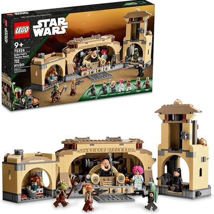 LEGO Star Wars Boba Fett’s Throne Room Building Kit 75326, with Jabba The Hutt Palace and 7 Minifigures, Star Wars Building Set, Great Gift for Star Wars Fans, Boys, Girls, Kids Age 7+ Years Old