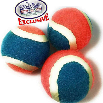 Matty's Toy Stop Deluxe Toss & Catch (Hook & Loop) Tropical Colors Paddle Game Set with 4 Paddles, 3 Balls & Storage Bag - Classic Outdoor Game, Perfect for The Beach, Backyard or in The House!