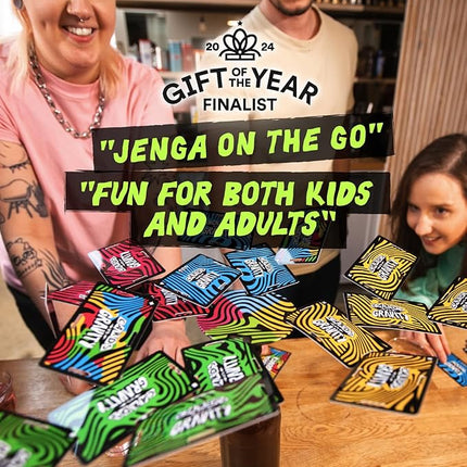 Cards vs Gravity: Ultimate Stacking & Balancing Card Game | Waterproof Board Game for Family Fun, Holidays & Game Nights | 2-4 Players