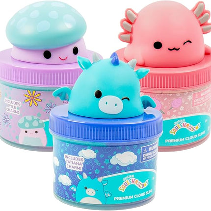 Original Squishmallows Premium Cloud Slime, 3-Pack, 9 Add Ins, 8 oz.