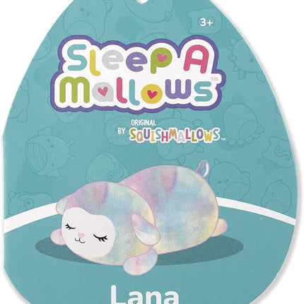 Squishmallows Original 12in Lana The Rainbow Lamb Sleepamallows – Official Jazwares Plush (Medium-Sized)