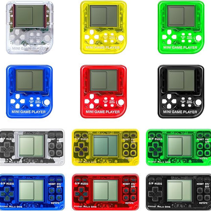 12Pcs Video Game Party Favors for Kids, Mini Game Keychain Arcade Party Favors Birthday Supplies Classroom Prizes for Boys and Girls