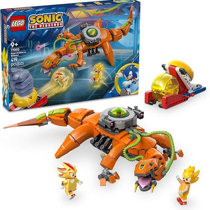 LEGO Sonic The Hedgehog Super Shadow vs. Biolizard, Gamer Gift for Boys and Girls, Fun Collectible Playset for Kids and Video Game Character Fans Who Love Action Toys 77003