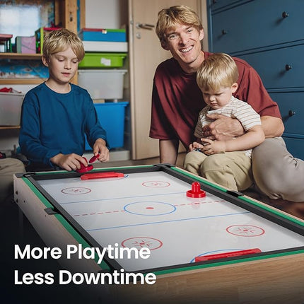 10-in-1 Foosball Table 48" Combo Game Table Ping Pong Table Air Hockey Table Pool Table Soccer Foosball All in One with Accessories for Indoor Outdoor Game Rooms and Family Game