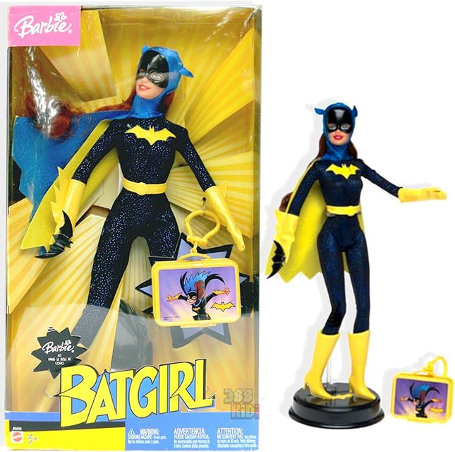 Barbie as Batgirl: 11.5" Collectible Doll with Stand and Character Logo from DC Comics Super Friends