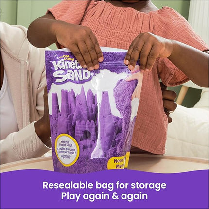 Kinetic Sand, 2.5lbs Purple Play Sand, Amazon Exclusive, Resealable Bag (Packaging May Vary), Sensory Toys, Holiday Gifts & Stocking Stuffers for Kids Ages 3 and up