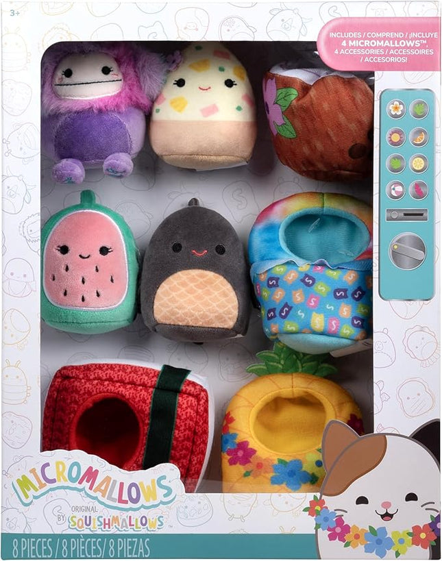 Squishmallows Original Micromallows Plush “Island Snack Machine” Deluxe Accessory Set