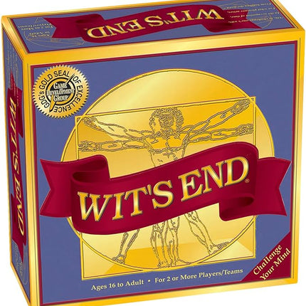 Wit's End — A Smart, Mind-Bending Trivia & Brain Teaser Game That Will Challenge Your Wits & Knowledge — Adult & Family Night Fun