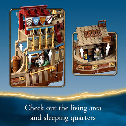 LEGO Harry Potter Triwizard Tournament: The Arrival, Harry Potter Collectible with Beauxbatons Carriage and Durmstrang Ship, Magical Gift for Boys & Girls, Harry Potter Toy for 10 Year Old Kids, 76440