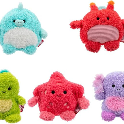 BumBumz 4.5-inch AquaBumz Plush 5-Pack - Blowfish Bree, Axolotl Alaina, Crab Chandler, Turtle Troy, and Starfish Sandrine Collectible Stuffed Toys - from The Makers of Original Squishmallows