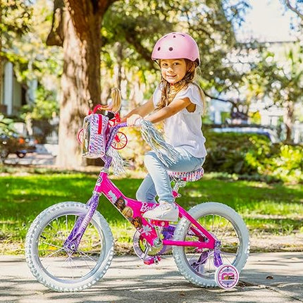 Dynacraft Barbie 12-18 Inch Girls BMX Bike for Age 3-9 Years - Fun and Stylish Design, Sturdy and Durable, Perfect for Kids Learning to Ride, Easy to Assemble, Ideal for Young Riders