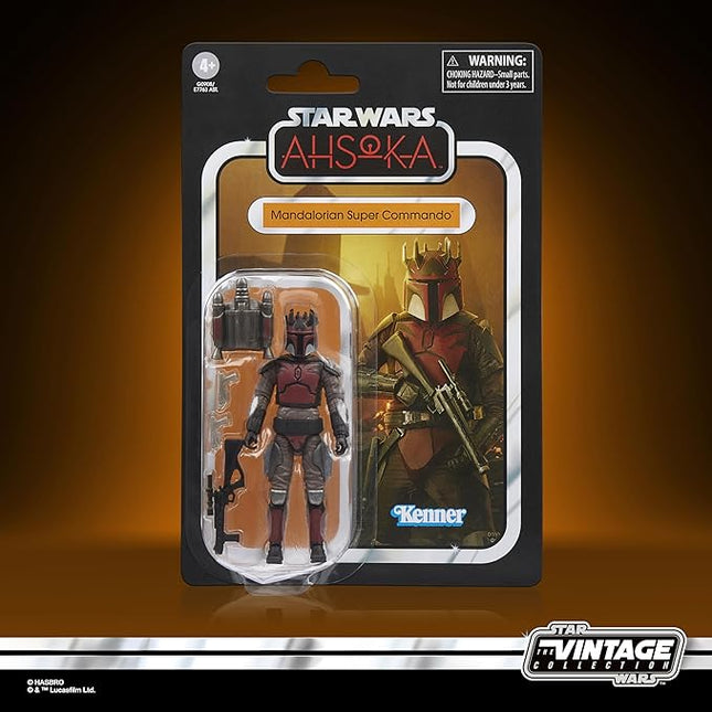 Star Wars The Vintage Collection Mandalorian Super Commando, Star Wars: Ahsoka 3.75 Inch Collectible Action Figure