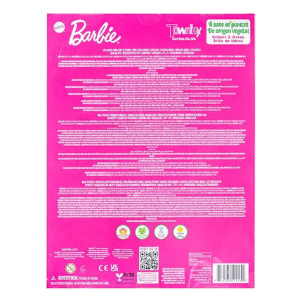 Barbie Cosmetic Makeup Set for Girls with Super Sparkly Lip Gloss Nail Polish and Nail Stickers 11 Pieces, Perfect for Parties Sleepovers Makeovers, Birthday Holiday Gift, Ages 3+, By Townley Girl