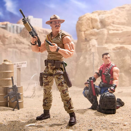 G.I. Joe Classified Series #173, SGT Slaughter & Felix Mercer Stratton, 2 Collectible 6 Inch Action Figures with 26 Accessories