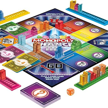 Monopoly Chance Board Game for Adults and Kids | Fast-Paced Family Party Game | Ages 8+ | 2-4 Players | 20 Mins. Average (Amazon Exclusive)