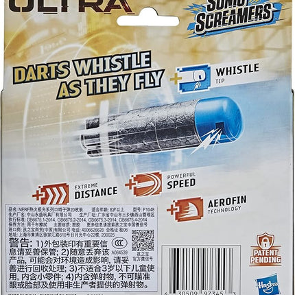 Nerf Ultra Sonic Screamers 20-Dart Refill Pack - Darts Whistle Through The Air - Compatible Only with Nerf Ultra Blasters