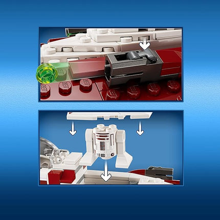 LEGO Star Wars OBI-Wan Kenobi's Jedi Starfighter 75333 Building Toy Set - Features Minifigures, Lightsaber, Clone Starship from Attack of The Clones, Great Gift for Kids, Boys, and Girls Ages 7+