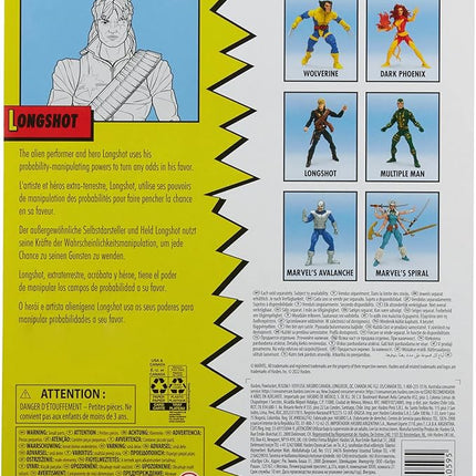 Marvel Legends Series X-Men Classic Longshot 6-inch Action Figure Toy, 4 Accessories