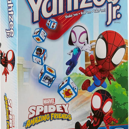 Hasbro Gaming Spidey and His Amazing Friends Yahtzee Jr.Marvel Edition Board Game for Kids, Ages 4 and Up (Amazon Exclusive)