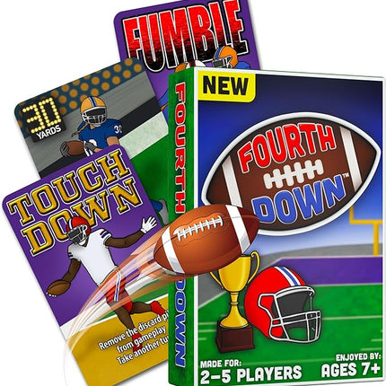 Fourth Down® - Best Football Game! Card Game for Tweens and Family Fun - Easy to Learn, Fast to Play | Perfect for Family Game Night, Sports Gifts, and Offline Fun