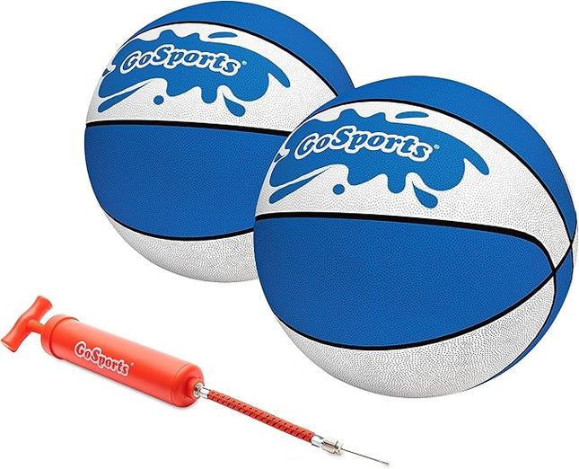GoSports Water Basketballs 2 Pack - Choose Between Size 3 and Size 6, Great for Swimming Pool Basketball Hoops
